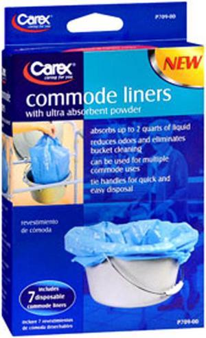 Carex Commode Liners - 7 each