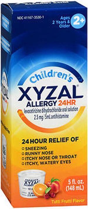 Xyzal Children's 24 Hour Allergy Relief Tutti Frutti Liquid Syrup - 5 oz