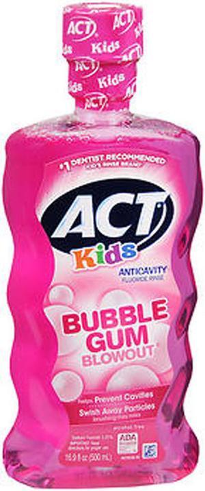 Act Kids Anticavity Fluoride Rinse Bubble Gum Blow Out - 16.9 oz