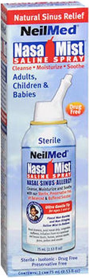 NeilMed NasaMist Saline Spray - 75 ml, 2.5 oz
