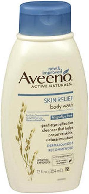 Aveeno Active Naturals Skin Relief Body Wash Fragrance Free  12 oz
