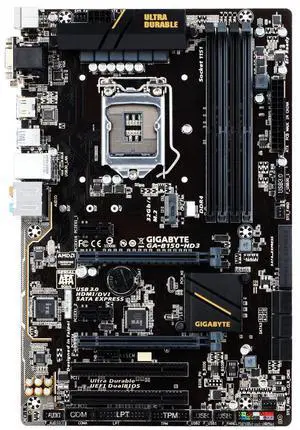 GIGABYTE GA-B150-HD3 LGA 1151 6TH 7TH GEN Intel B150 DDR4 HDMI USB 3.1 USB 3.0 ATX Intel Motherboard GIGABYTE GA-B150-HD3 LGA 1151 6TH 7TH GEN Intel B150 DDR4 HDMI USB 3.1 USB 3.0 ATX Intel Motherboard
