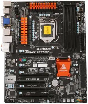 BIOSTAR TZ77XE4 LGA 1155 Intel Z77 HDMI SATA 6Gb/s USB 3.0 ATX Intel Motherboard with UEFI BIOS