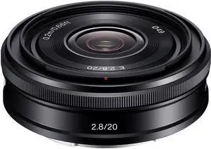 Sony SEL20F28 E 20mm F/2.8 Lens, Ø49