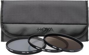 Hoya 67mm II (HMC UV / Circular Polarizer / ND8) 3 Digital Filter Set with Pouch