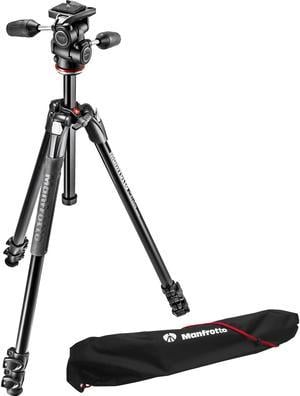 Manfrotto 290 Xtra Aluminum Tripod Kit with 804 3-Way Pan and Tilt Head