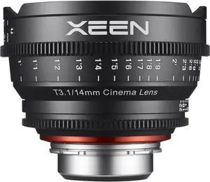 Rokinon Xeen 14mm T/3.1 Pro Cine Lens (for Video DSLR Canon EF Cameras)