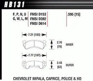 Hawk HB131M.595 Disc Brake Pad