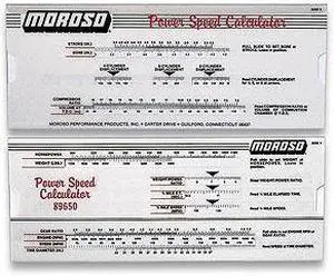Moroso Performance Power Speed Calculator