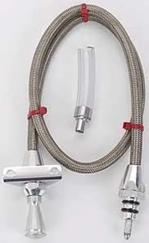 Lokar TD-3350400FM Hi-Tech Flexible Braided Stainless Transmission Dipstick