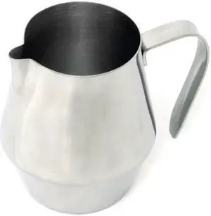 RSVP Espresso Stainless Steel Frothing and Steaming Pitcher, 10 Ounce