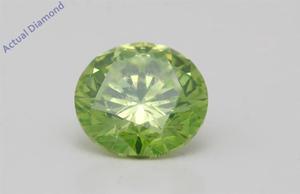 Round Cut Loose Diamond (2 Ct,Green Olive(Color Enhanced) Color,SI2(Enhanced) Clarity) IGL Certified