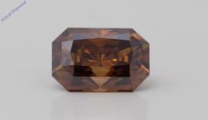 Radiant Cut Loose Diamond (1.11 Ct,Natural Fancy Dark Orangy Brown Color,SI1 Clarity) GIA Certified