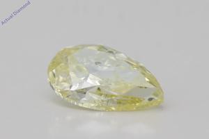 Pear Cut Loose Diamond (1 Ct,Natural Fancy Yellow Color,I1 Clarity) GIA Certified