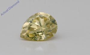 Pear Cut Loose Diamond (1.34 Ct,Natural Fancy Intense Yellow Color,VS2 Clarity) GIA Certified