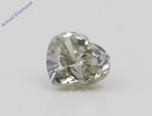 Heart Cut Loose Diamond (1.13 Ct,Natural Fancy Gray Yellowish Green Color,SI1 Clarity) GIA Certified