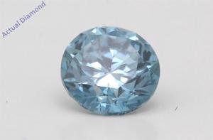 Round Cut Loose Diamond (1 Ct,Fancy Blue(Color Enhanced) Color,SI2(Enhanced) Clarity) IGL Certified