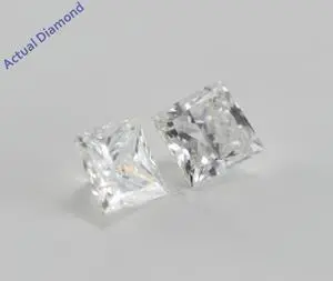 A Pair of Princess Cut Loose Diamonds (0.56 Ct, H-I ,I1-I2)