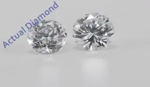 Round Diamond Stud Earrings 14K White Gold (0.62 Ct, D Color, VVS2 Clarity)