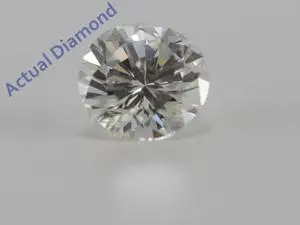 Round Diamond Solitaire Pendant Necklace 14K White Gold (0.49 Ct, K Color, VS2 Clarity)