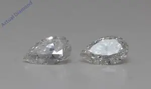 A Pair of Pear Cut Loose Diamonds (2.05 Ct,G - H Color,VS2 - VVS1 Clarity) IGL Certified