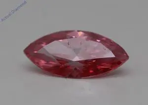 Marquise Cut Loose Diamond (0.55 Ct,Pink(Hpht,Irradiated) Color,VS2 Clarity) AIG Certified