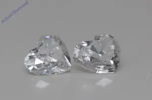 A Pair of Heart Cut Loose Diamonds (0.79 Ct,H Color,VS1 Clarity)
