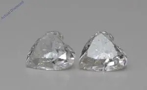 A Pair of Heart Cut Loose Diamonds (1.25 Ct,H-i Color,VS2-SI1 Clarity)