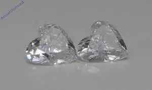 A Pair of Heart Cut Loose Diamonds (0.84 Ct,H-i Color,VS2-SI1 Clarity)
