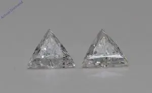 A Pair of Triangle Cut Loose Diamonds (0.55 Ct,G Color,SI2 Clarity)