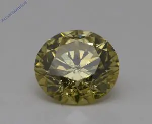 Round Cut Loose Diamond (1.01 Ct,Yellow(Irradiated) Color,VS1 Clarity) GIA Certified