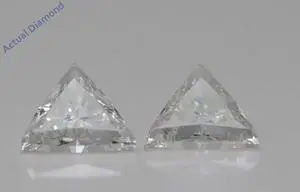 A Pair of Triangle Cut Loose Diamonds (1.92 Ct,I Color,SI1 Clarity)