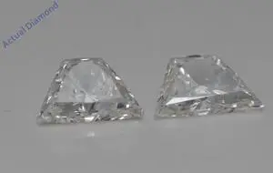 A Pair of Trapezoid Brilliant Cut Loose Diamonds (1.4 Ct,J Color,VS2-SI1 Clarity)