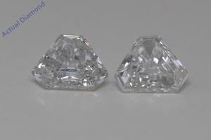 A Pair of Calf Cut Natural Mined Loose Diamonds (0.73 Ct,I Color,VS2 Clarity)