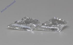 A Pair of Kite Cut Natural Mined Loose Diamonds (0.77 Ct,H Color,VS1 Clarity)