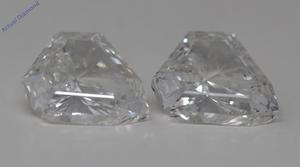 A Pair of Shield Cut Natural Mined Loose Diamonds (1.61 Ct,G Color,SI1 Clarity)