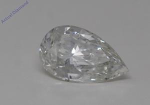 Pear Cut Natural Mined Loose Diamond (0.56 Ct,J Color,SI2 Clarity) GIA Certified