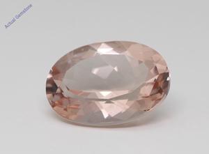 Oval Cut Natural Mined Loose Morganite (7.17 Ct,Peach(Irradiated) Color,VS Clarity)