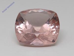 Cushion Cut Natural Mined Loose Morganite (7.47 Ct,Pink(Irradiated) Color,VS Clarity)