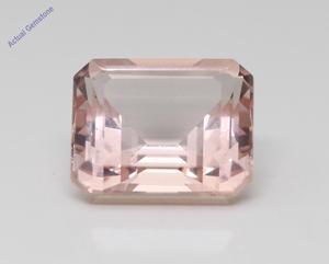 Emerald Cut Natural Mined Loose Morganite (8.3 Ct,Peach(Irradiated) Color,VS Clarity)