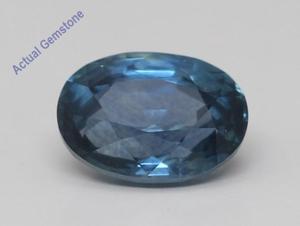 Oval Cut Natural Mined Loose Sapphire Montana USA (1.61 Ct,Blue(Heat-Treated) Color,VS2 Clarity)