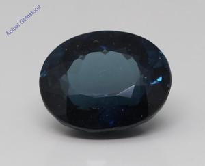 Oval Cut Natural Mined Loose Tourmaline (6.02 Ct,Dark Blue(Heat-Treated) Color,VS Clarity)