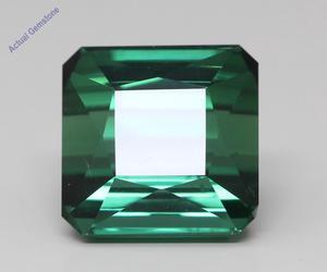 Emerald Cut Natural Mined Loose Tourmaline (12.57 Ct,Green(Heat-Treated) Color,VS Clarity)