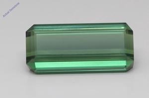 Emerald Cut Natural Mined Loose Tourmaline (13.38 Ct,Green(Heat-Treated) Color,VS Clarity)