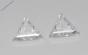 A Pair of Triangle Cut Natural Mined Loose Diamonds (0.93 Ct,G Color,SI1 Clarity)