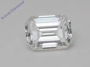 Emerald Cut Natural Mined Loose Diamond (0.72 Ct,F Color,VVS1 Clarity) IGL Certified