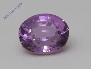 Oval Cut Natural Mined Loose Sapphire (1.07 Ct,Pink(Heat-Treated) Color,SI1 Clarity) GIA Certified