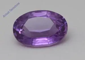 Oval Cut Natural Mined Loose Sapphire (1.2 Ct,Pinkish Purple(Heat-Treated) Color,VS2 Clarity) GIA Certified