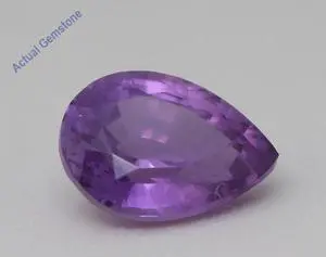 Pear Cut Natural Mined Loose Sapphire (1.4 Ct,Pinkish Purple Color,VS2 Clarity) GIA Certified