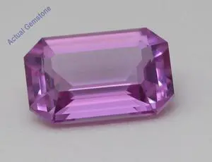 Emerald Cut Natural Mined Loose Sapphire (1.53 Ct,Pink(Heat-Treated) Color,VS2 Clarity) GIA Certified
